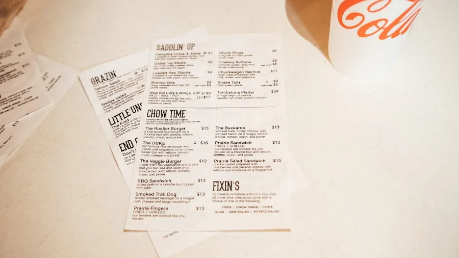 affordable cafe menu pricing