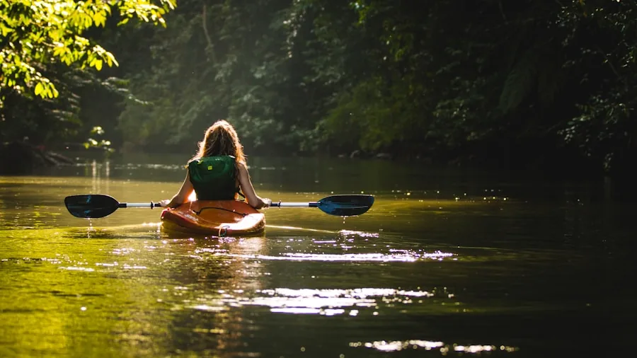 The %product_count% Best Fishing Kayaks 4 Angler sitting comfortably in kayak on calm water during fishing trip