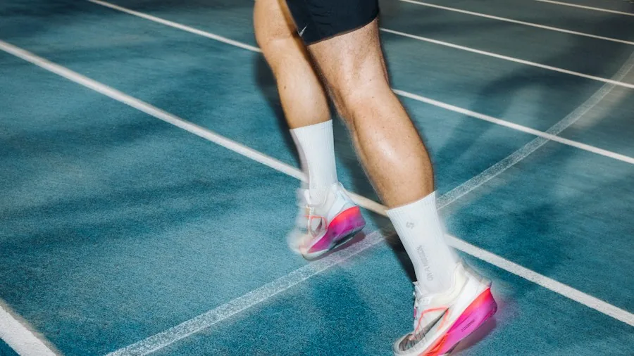 athlete running threshold workout pace