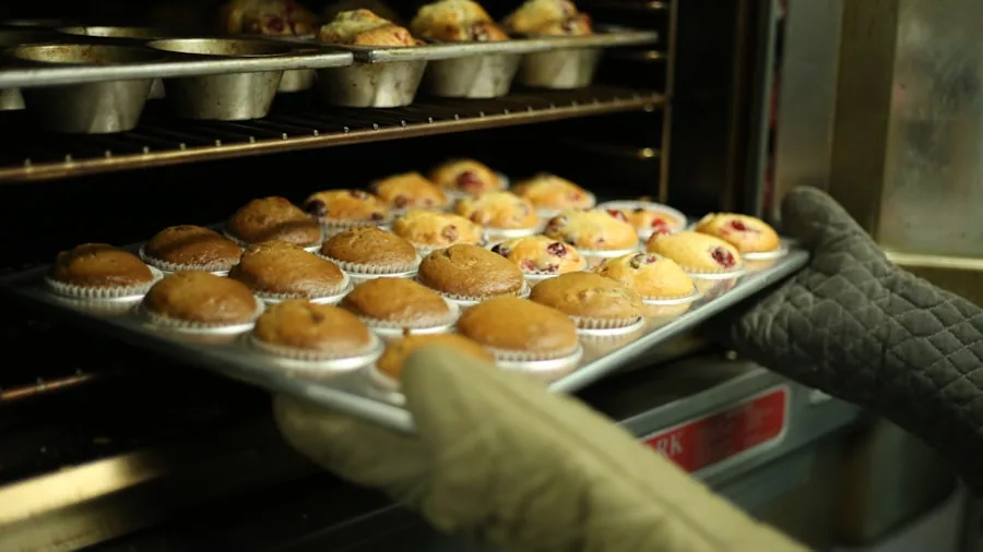 The %product_count% Best Baking Sheets 4 Baker monitoring cookies baking in oven with even golden browning
