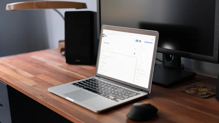 budget friendly laptop workspace
