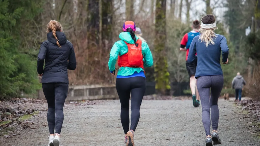 Casual runner exercising outdoors on a sunny day, representing accessible fitness options