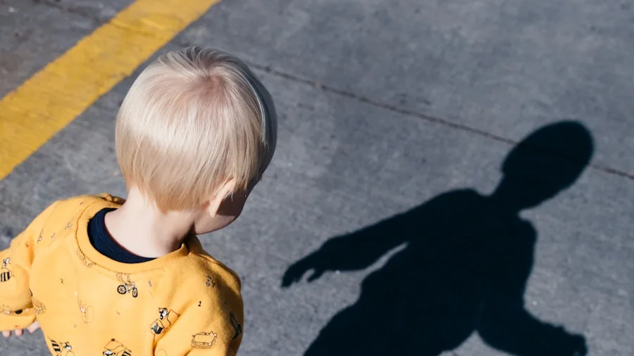 Child growing from toddler to older kid showing progression through different ages and sizes