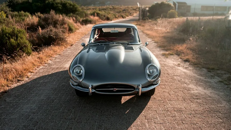 classic Jaguar E-type racing