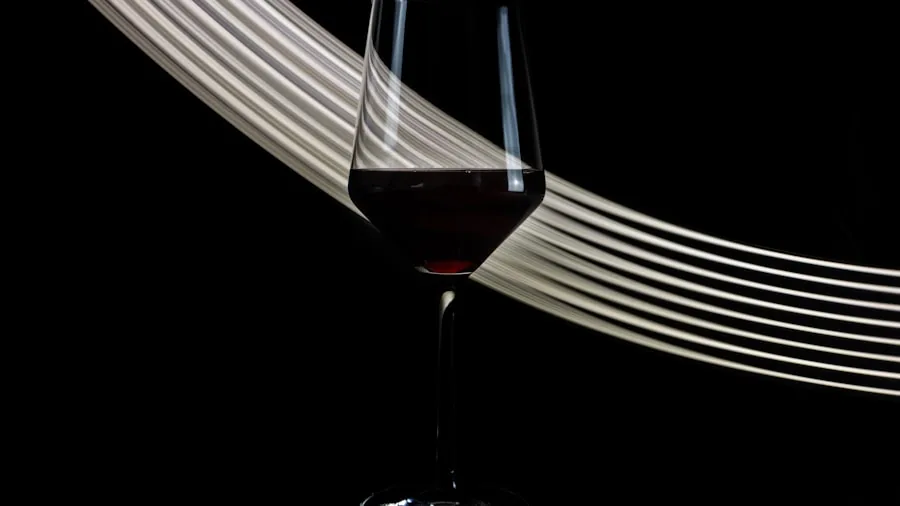 The %product_count% Best Wine Glasses 2 Close-up of crystal wine glass showing light refraction and clarity with wine inside