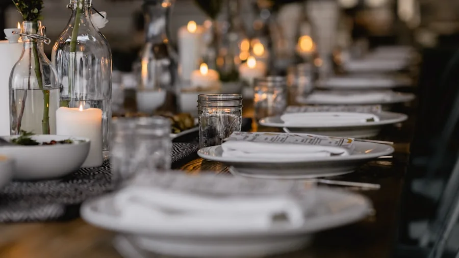 The %product_count% Best Flatware Sets 2 Close-up of polished stainless steel flatware arranged on a formal place setting with white plate and linen napkin