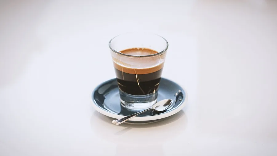 cold espresso milk ratio glass