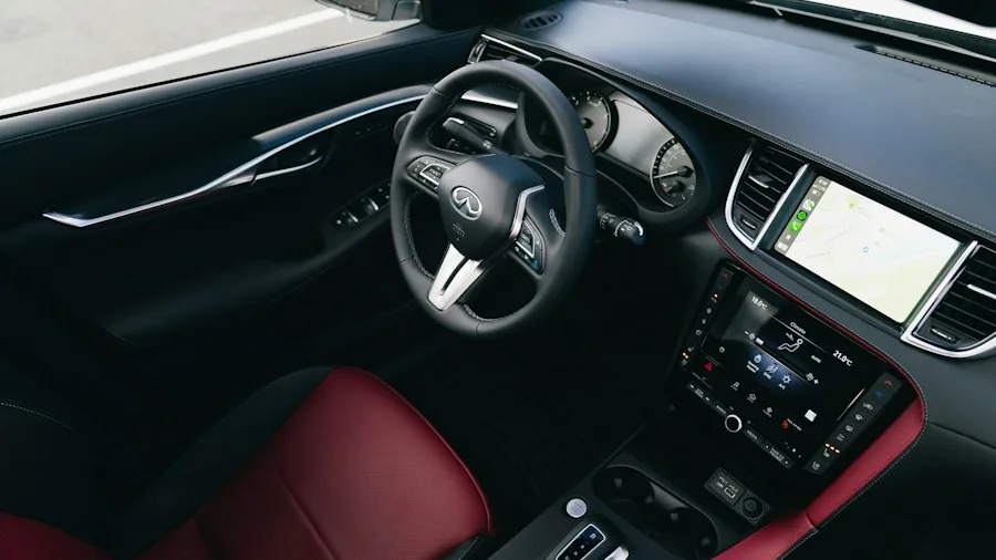 compact sedan interior dashboard