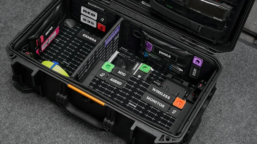 compact tool kit organized case