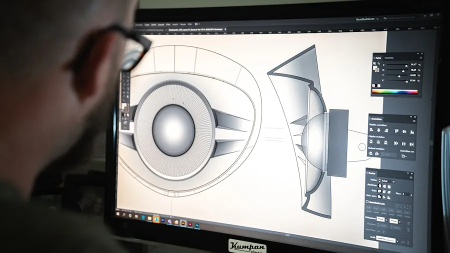 creative professional using graphics software