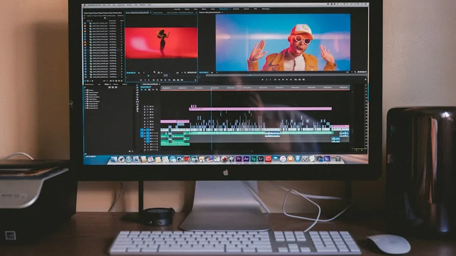 The %product_count% Best Laptops for Video Editing 4 Creative professional working on video editing project at computer workstation with focused intensity