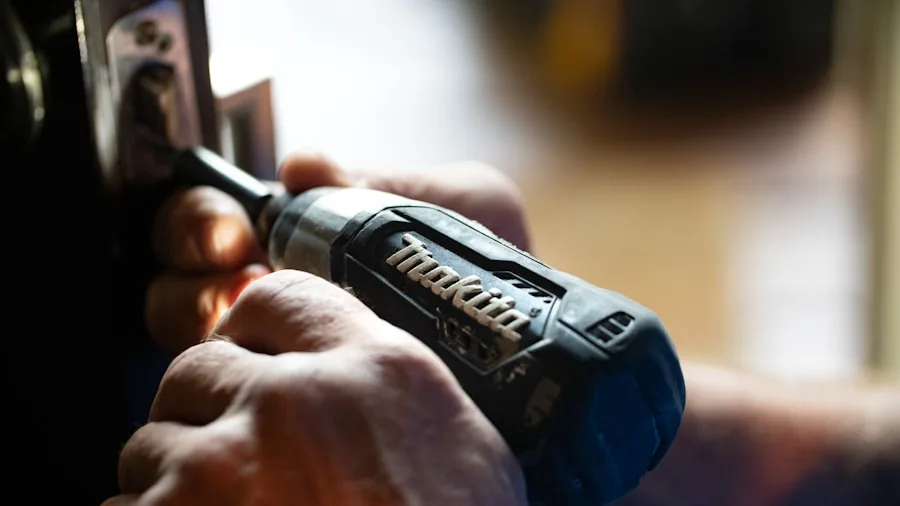 The 8 Best Cordless Drills 4 DIY enthusiast operating cordless drill on wooden project in bright workshop setting