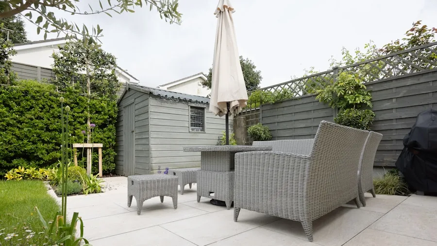 Durable outdoor speakers installed on a covered patio withstanding natural weather elements