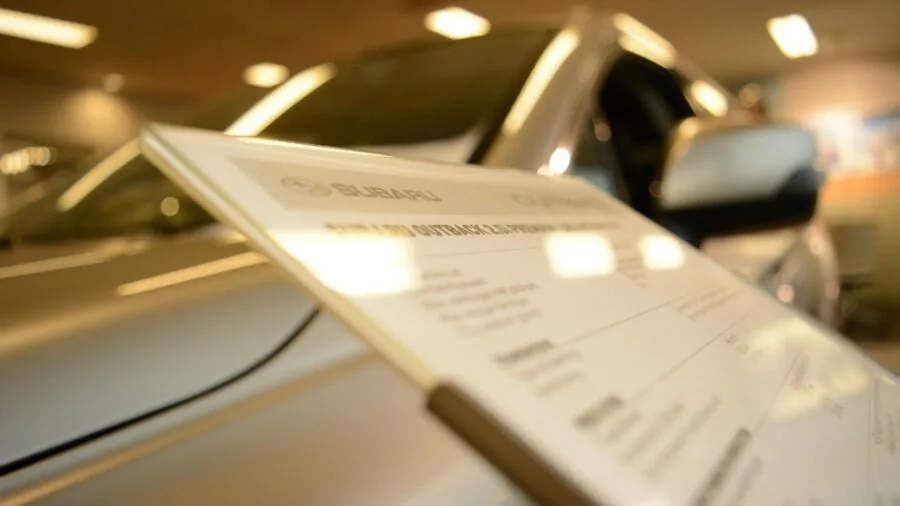 electric crossover dealership showroom