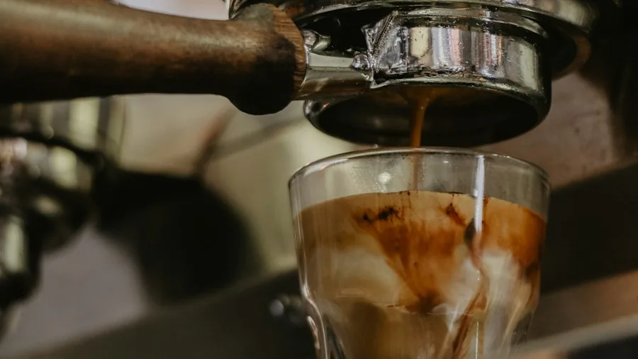 espresso machine coffee shot