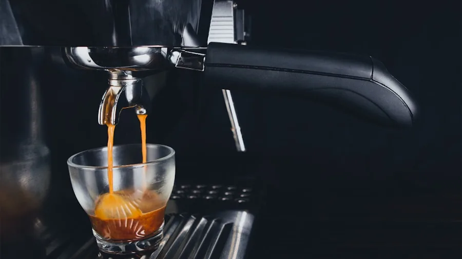 espresso machine counter barista