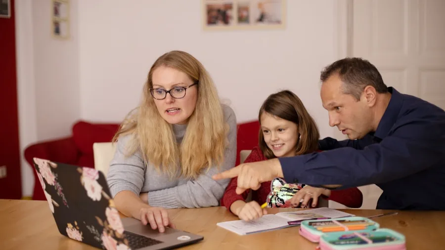 The %product_count% Best Mesh Routers 3 Family members using laptops and devices while connected to home WiFi network