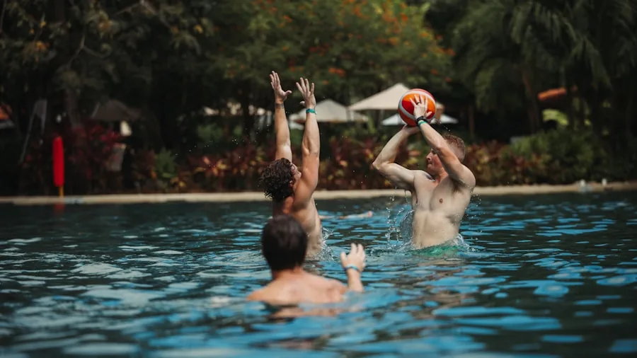 The %product_count% Best Pool Cleaners 6 Family relaxing in a sparkling clean backyard swimming pool on a sunny day
