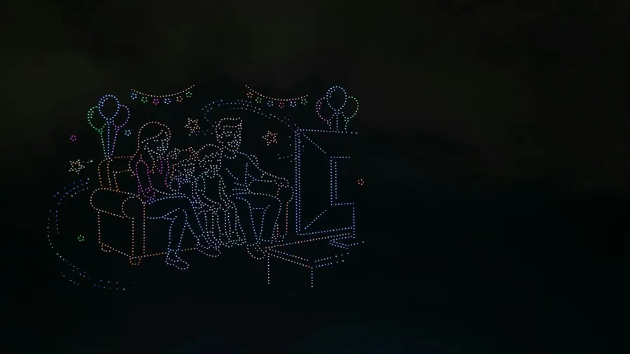 family streaming entertainment night