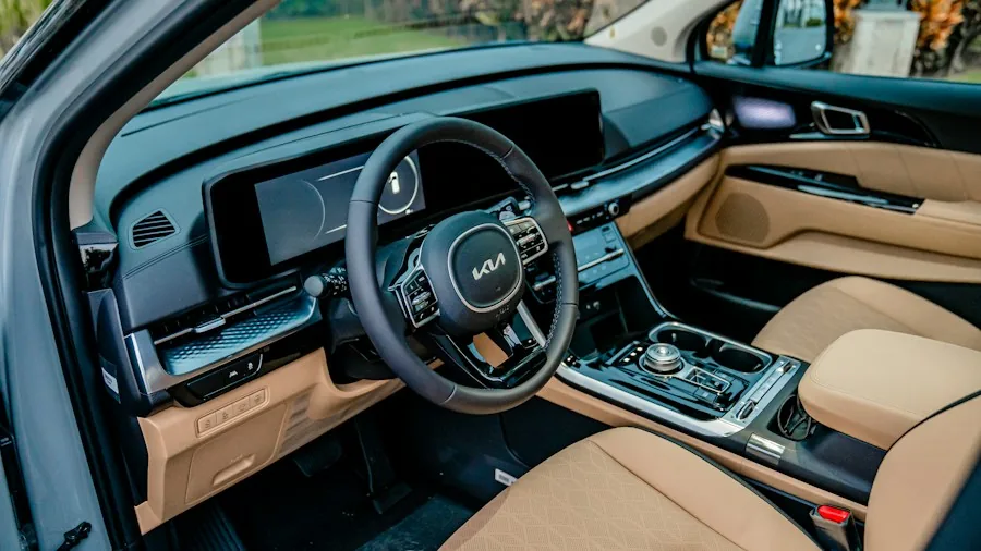 family three-row SUV interior