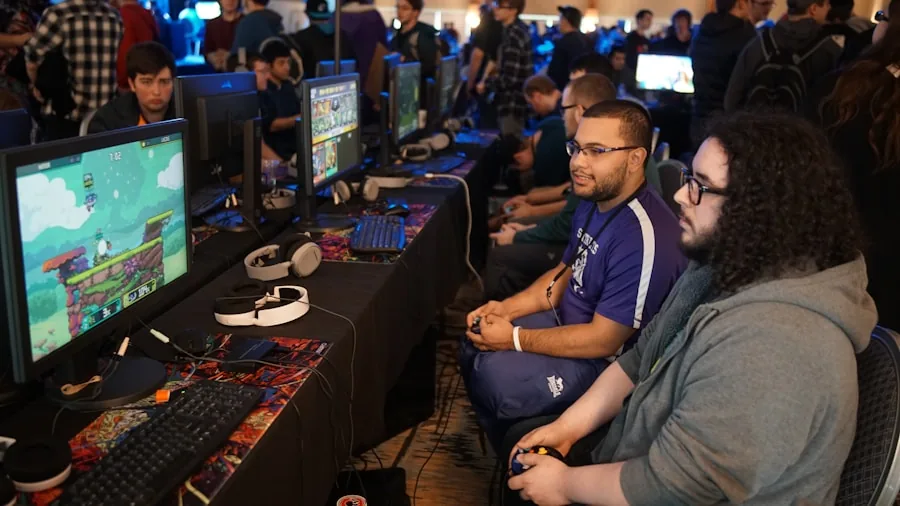 The %product_count% Best RAM 4 Focused gamer at desk during competitive gaming session with gaming setup