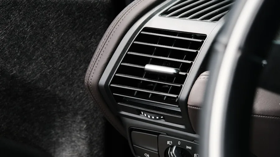 Fresh air flowing through car interior vents, promoting clean cabin environment and healthy driving conditions