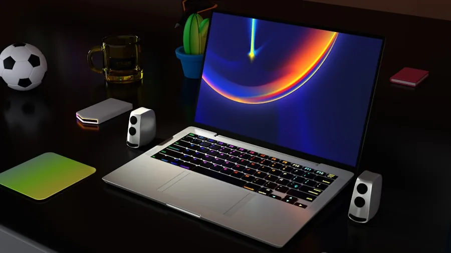 gaming on high performance laptop