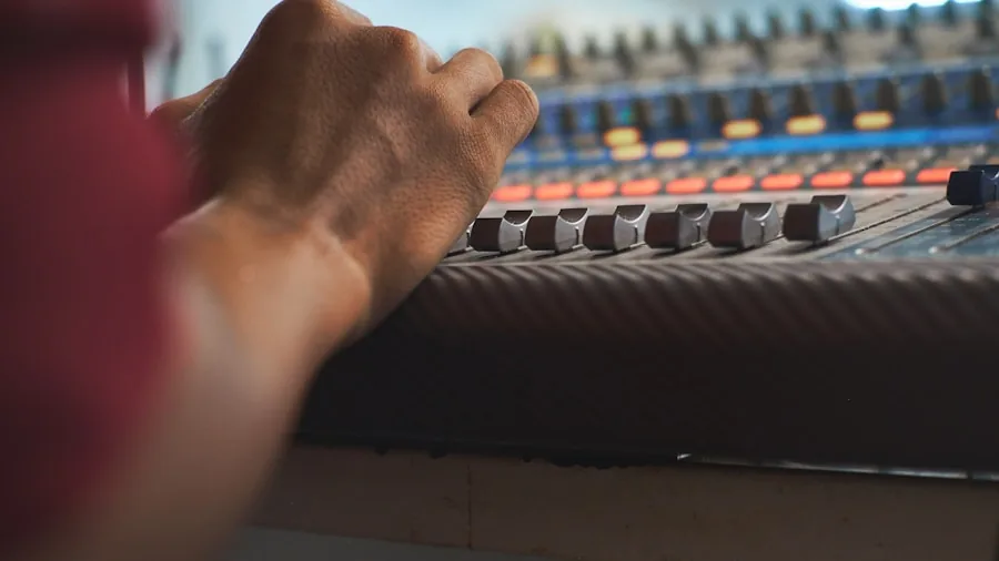 7 Tips to Master AirPods Sound Customization with EQ Settings 3 hands adjusting equalizer sliders close up