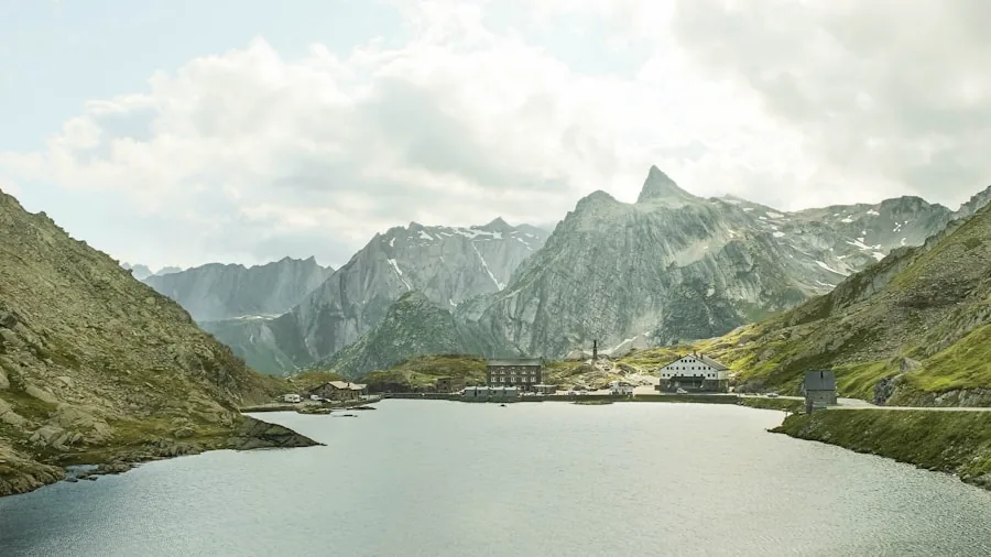 historic hospice Great Saint Bernard Pass