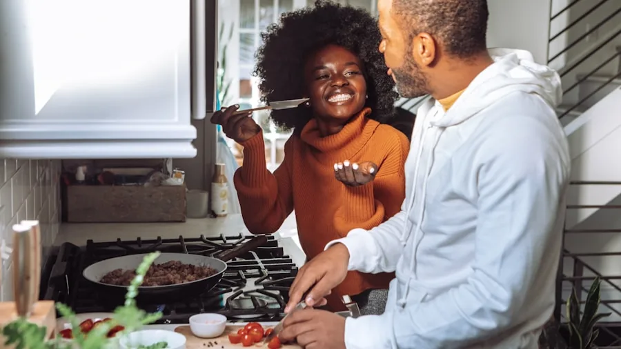 The %product_count% Best Cookware Sets 4 Home cook preparing meal in modern kitchen, demonstrating affordable cookware use