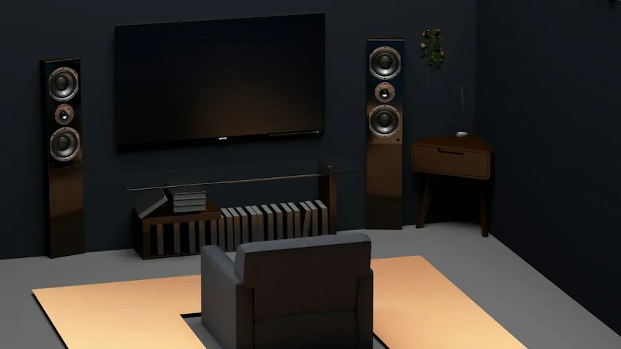 home theater system comfortable seating