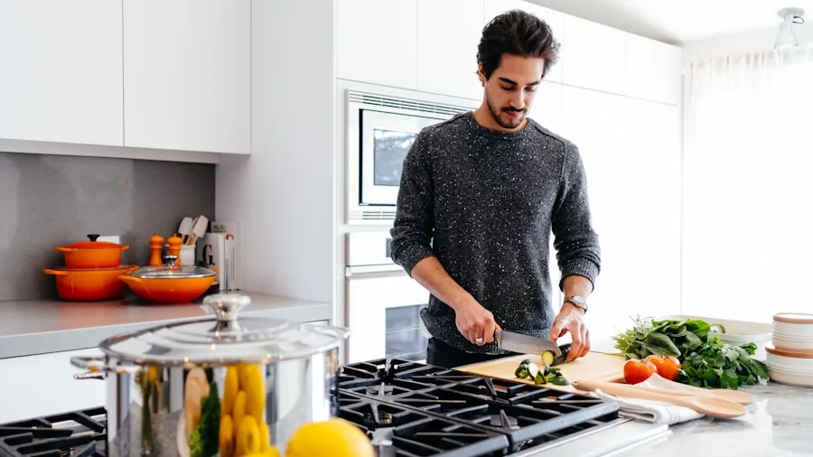 Homeowner reviewing warranty documentation for home appliance purchase decision
