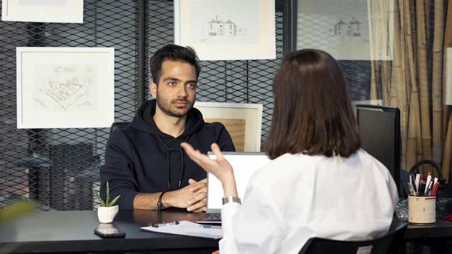 job interview formal setting