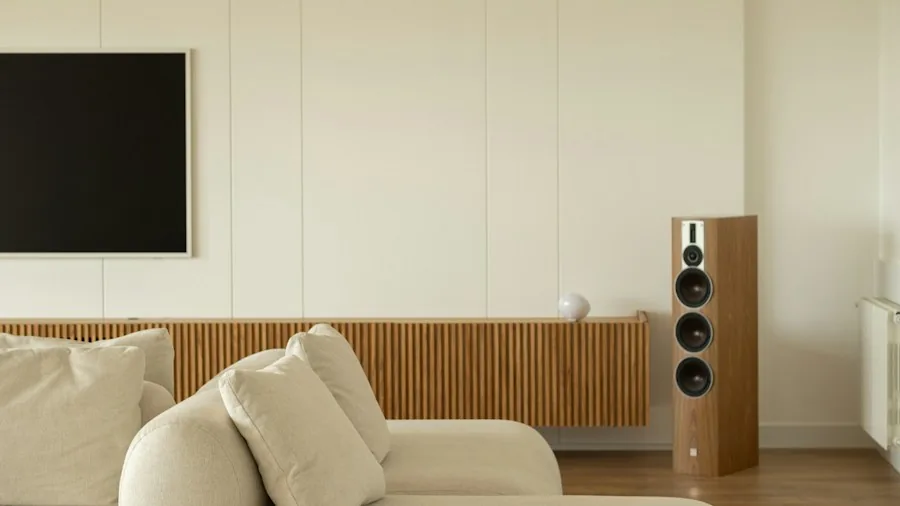 living room home cinema display