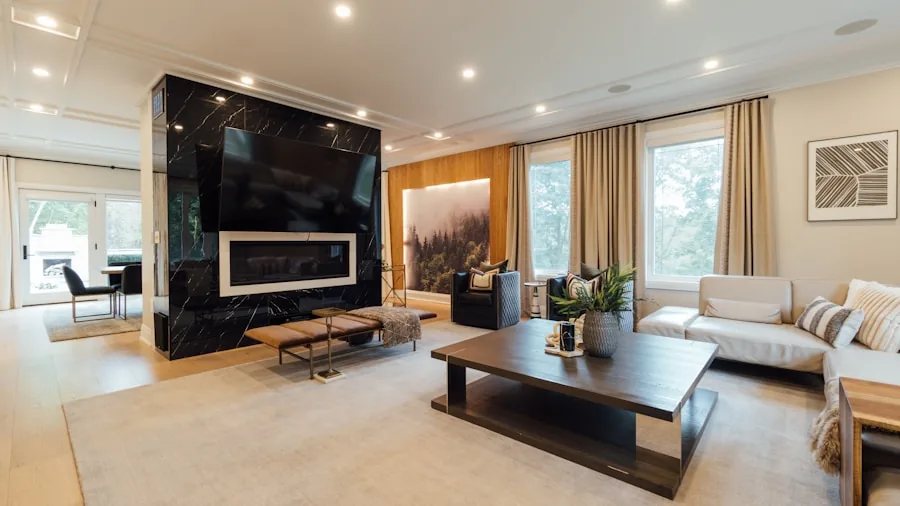 6 Tips for Choosing the Right TV for Streaming Live Sports 3 living room setup with large screen TV