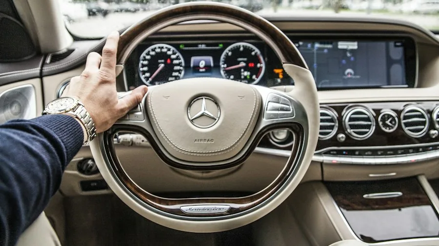 luxury car interior technology dashboard