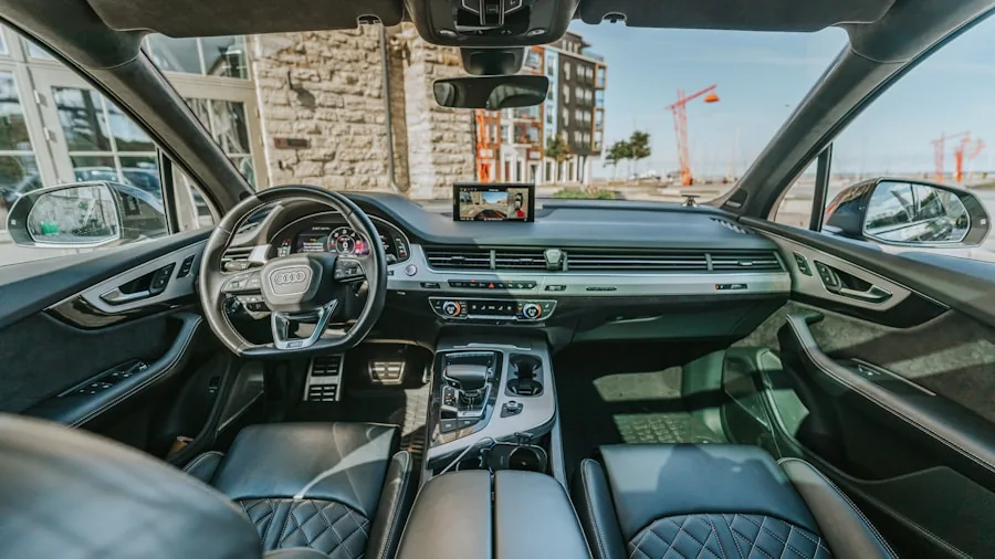luxury SUV interior dashboard