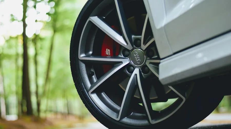 luxury SUV wheel detail