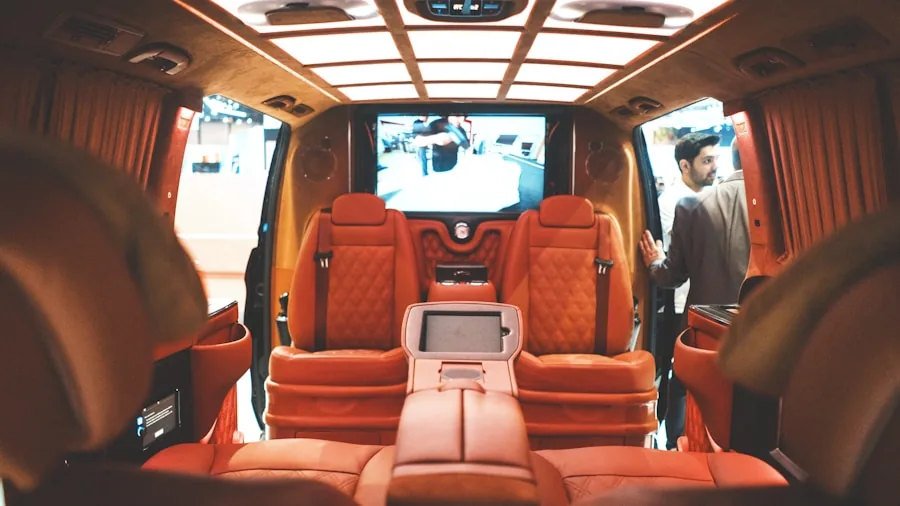 Unique British Wedding Car Blends 1930s Style With Modern Reliability 3 luxury vehicle interior tufted leather