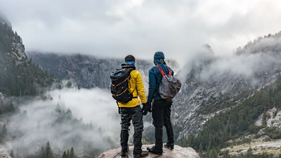 The %product_count% Best Hiking Pants for Men 4 Man examining hiking equipment and comparing options while planning outdoor adventure trip