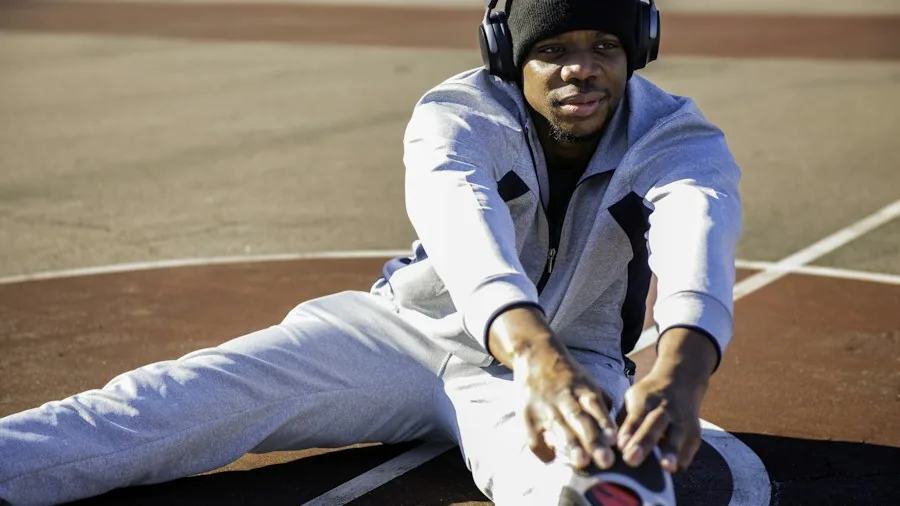 Men's Health 30 Day Workout Challenge Launches: What Fitness Shoppers Need to Know 3 man in workout clothes stretching mobility