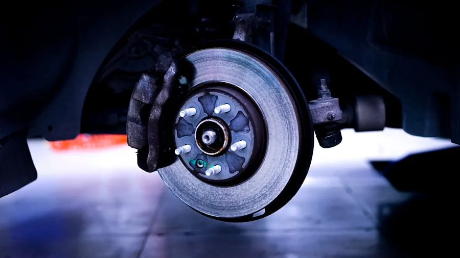 The %product_count% Best Brake Pads 6 Mechanic examining vehicle brake components during maintenance service