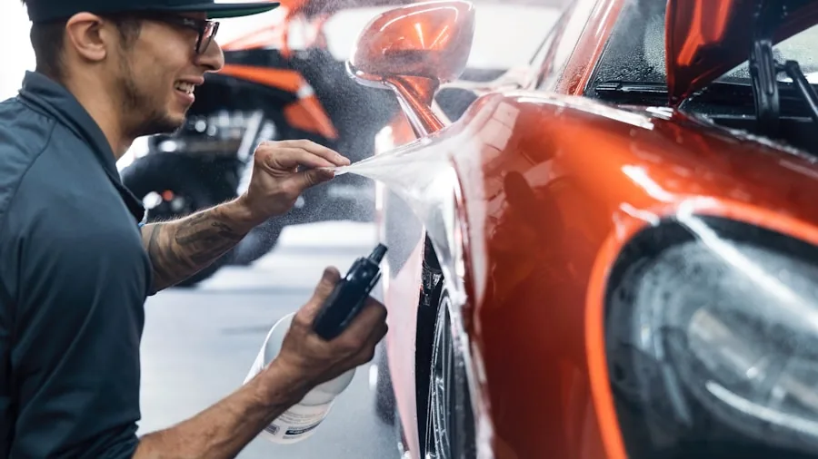 The %product_count% Best Headlight Bulbs 3 Mechanic examining vehicle headlight socket and bulb type for proper installation and compatibility