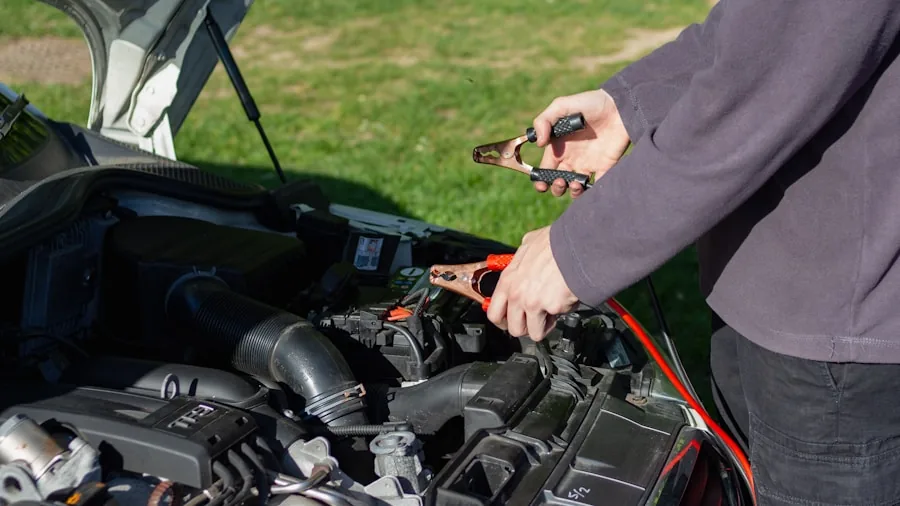 The %product_count% Best Spark Plugs 6 Mechanic performing careful engine maintenance work in garage workshop setting