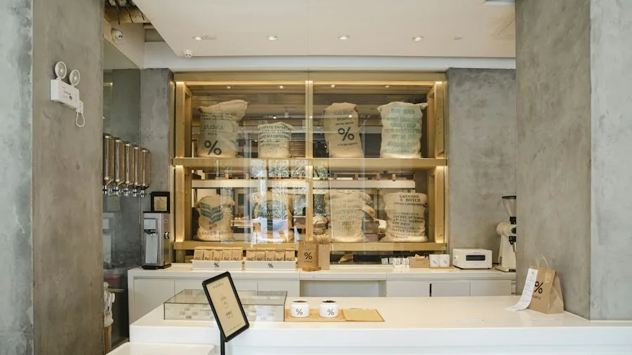 Blue Bottle Coffee Opens Innovative Busan Location: What Shoppers Need to Know 3 minimalist coffee shop interior design