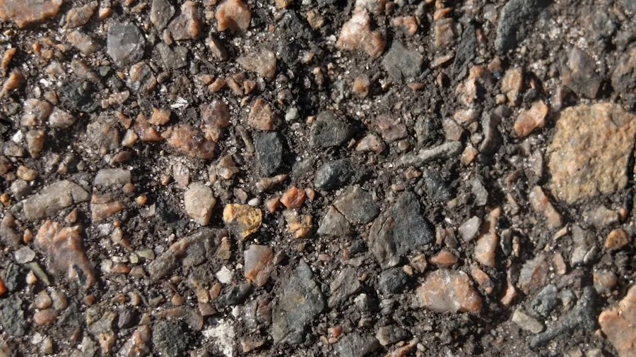 mixed surface running pavement and dirt