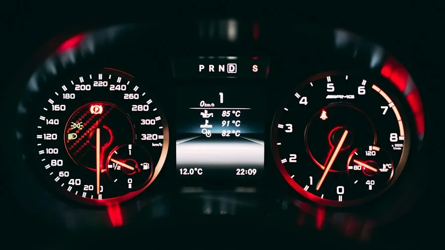 modern car dashboard controls