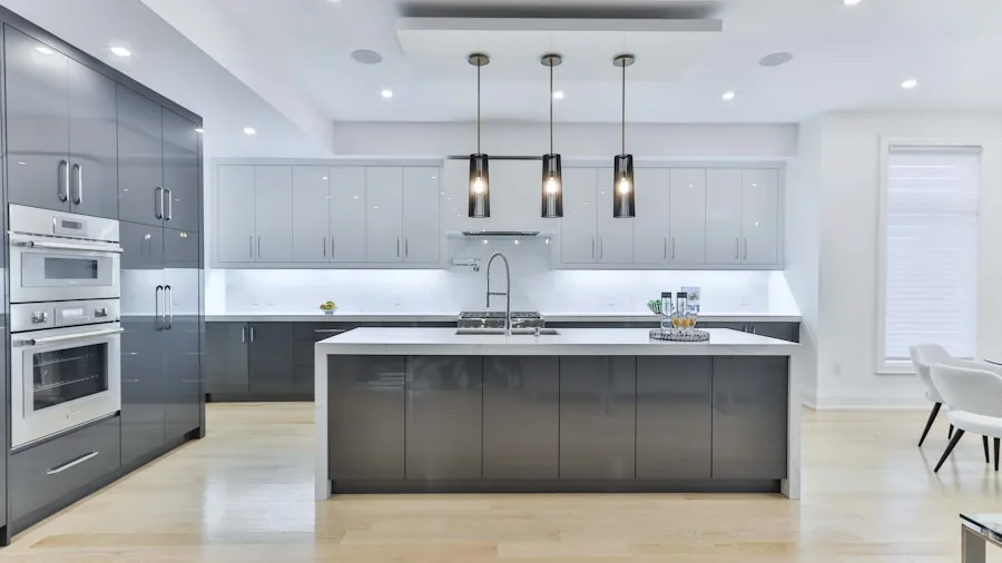 The 12 Best Under-Sink Water Filters 6 Modern kitchen interior with stainless steel appliances and granite countertops during home renovation