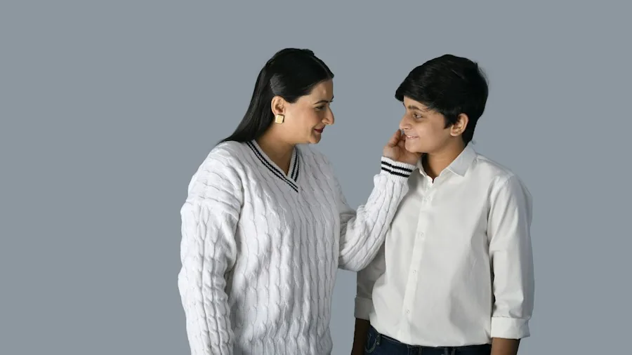 Celebrity Mom Shares Real Parenting Struggles and Wellness Lessons Buyers Should Know 3 mother talking to son conversation