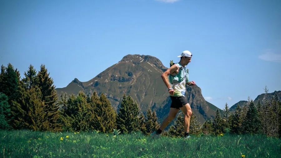 mountain trail running outdoor scenery